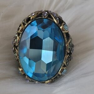 HEIDI DAUS “Wow” / “Planet Blue” Statement Ring